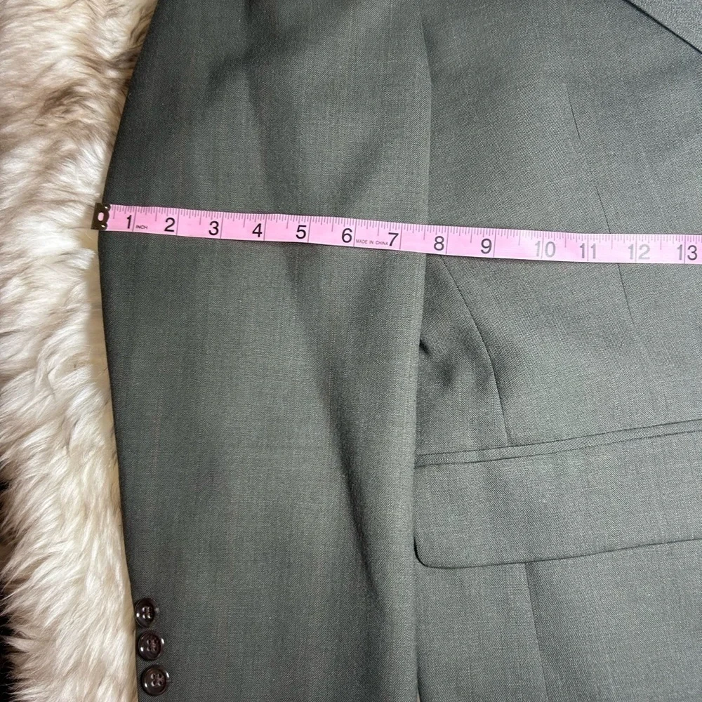 Men’s Sport Coat 40R Executive Collection Light Black 2 Button Blazer Jacket